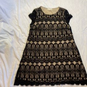 Black lace dress